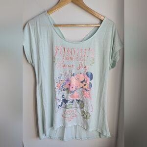 Disney Minnie's Farmhouse Graphic Tee Epcot 2018 Flower Garden Festival